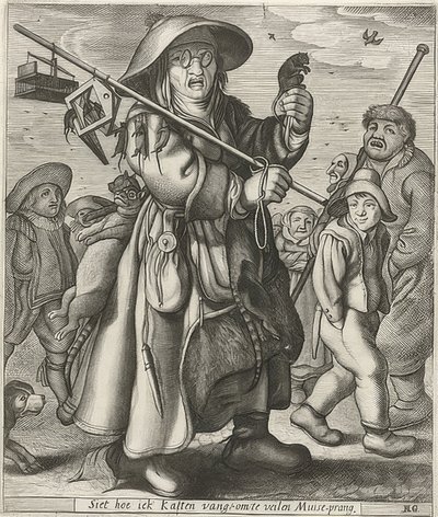 Mäusefänger (Musfångare) av Adriaen Matham