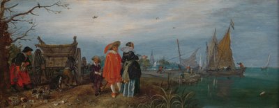 Höst (samtal), 1625 (olja på panel, h 14,6 cm × b 37,2 av Adriaen Pietersz van de Venne