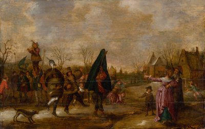 Karnevalsprocession, ca. 1660. av Adriaen Pietersz van de Venne