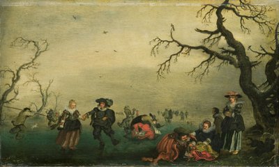 Skridskoåkare av Adriaen Pietersz. van de Venne