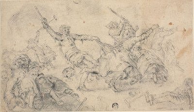 Bönder i ett slagsmål av Adriaen Pietersz. van de Venne