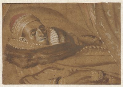 Prins Maurits av Orange på sin dödsbädd av Adriaen Pietersz van de Venne