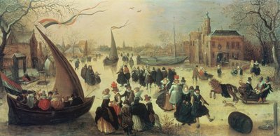 Skridskofest av Adriaen Pietersz van de Venne