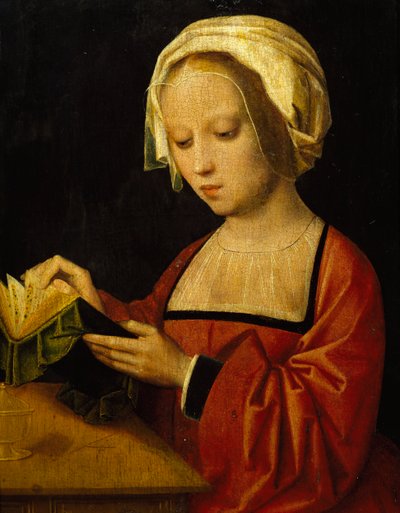 St Magdalena läsning av Adrien Ysenbrandt (ca 1500-1551), olja på panel av Adriaen Ysenbrandt
