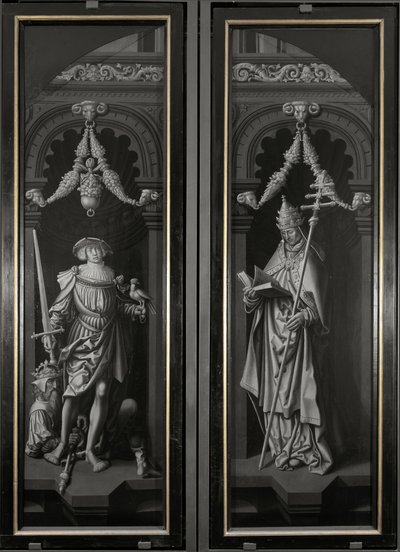 Triptyk av Saint Pancrazio, slutna paneler (olja på trä av Adriaen Ysenbrandt