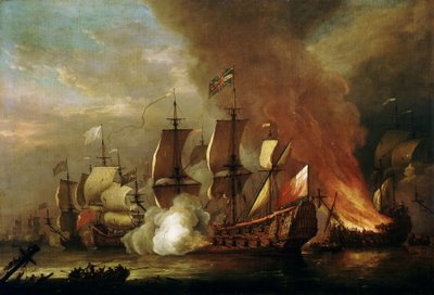 En engelsk tronföljd, slutet av 1600-talet (olja på duk) av Adriaen van Diest