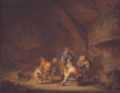 Ett rum i en stuga av Adriaen van Ostade