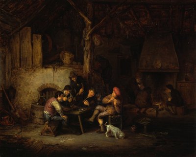 Bondesällskap på värdshus av Adriaen van Ostade