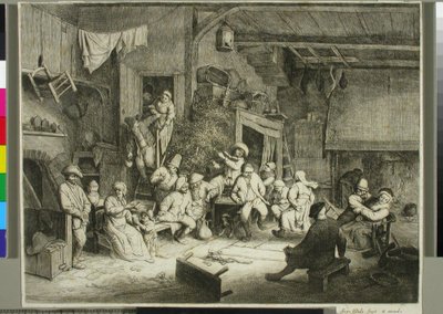 Dans på en krog av Adriaen van Ostade