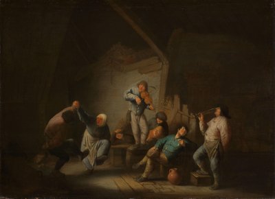 Dansande par av Adriaen van Ostade