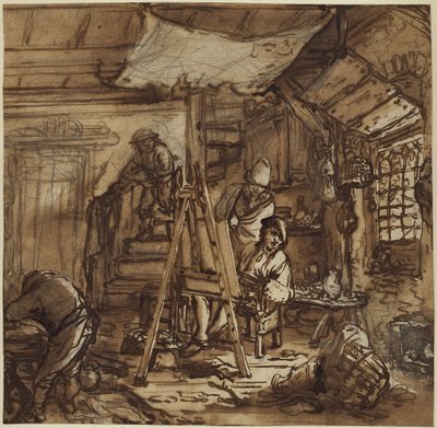 Målaren i ateljén av Adriaen van Ostade