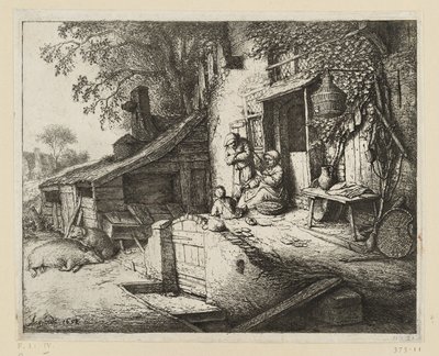 Spinnerskan av Adriaen van Ostade