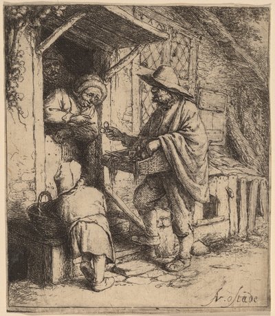 Glasögon Peddler av Adriaen van Ostade