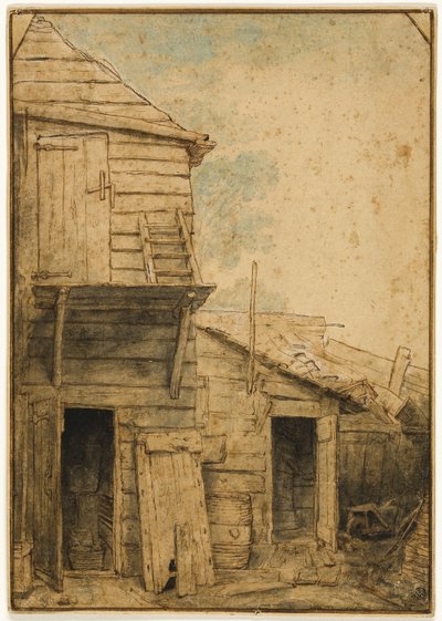 Gårdsplan av Adriaen van Ostade
