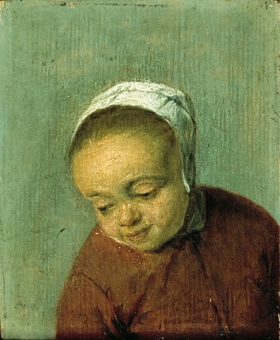 Huvud av en flicka av Adriaen van Ostade