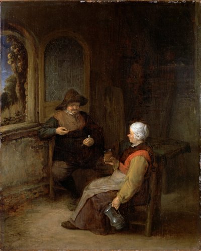Interiören i en stuga av Adriaen van Ostade