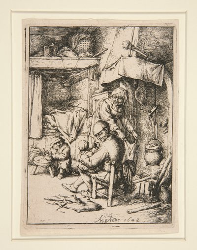 Le p?re de famille (familjens fader) av Adriaen van Ostade
