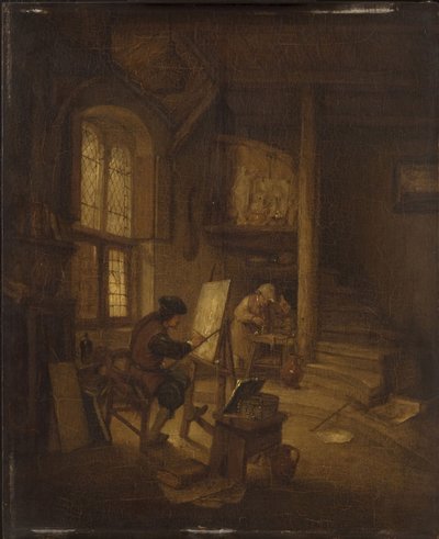 Målare i sin ateljé av Adriaen van Ostade