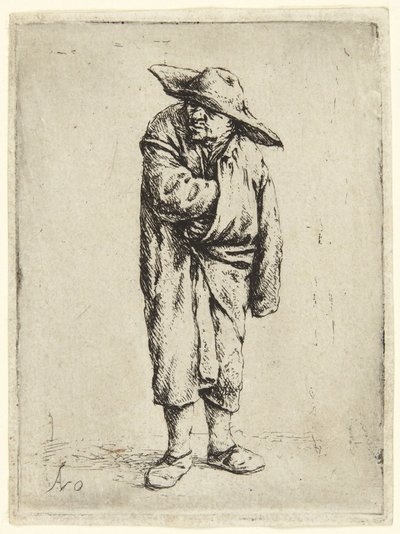 Bonde med hatt av Adriaen van Ostade