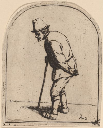Bonde med krokig rygg av Adriaen van Ostade