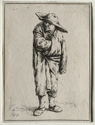 Bonde med handen i kappan av Adriaen van Ostade