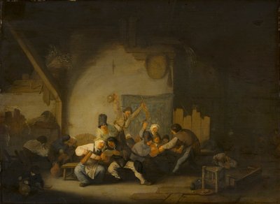 Bönder som gör sig lustiga av Adriaen van Ostade