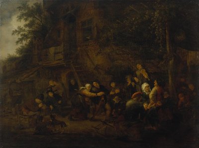 Fest på landsbygden av Adriaen van Ostade
