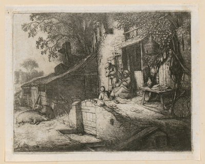 Spinnerska av Adriaen van Ostade