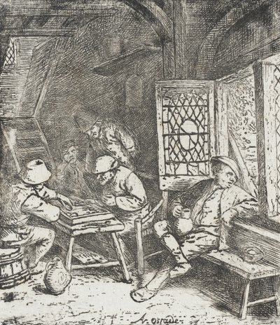 Backgammonspelarna av Adriaen van Ostade