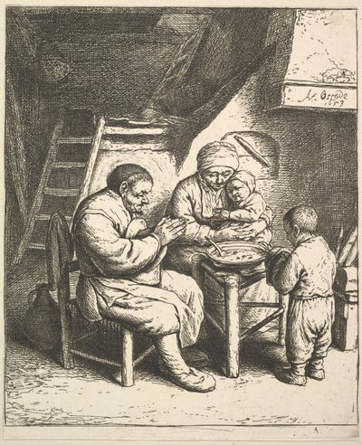 Välsignelsen av Adriaen van Ostade