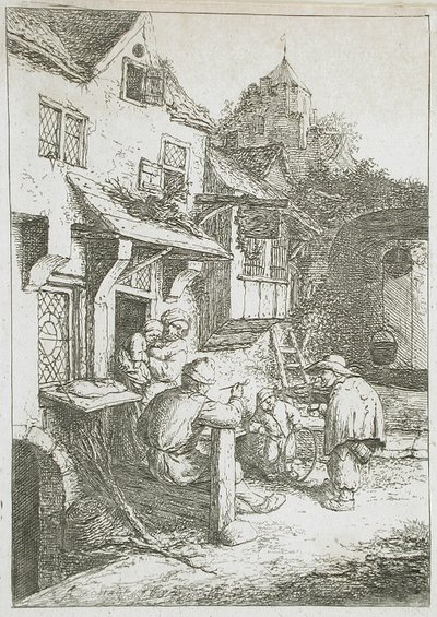 Den puckelryggige fiolspelaren av Adriaen van Ostade