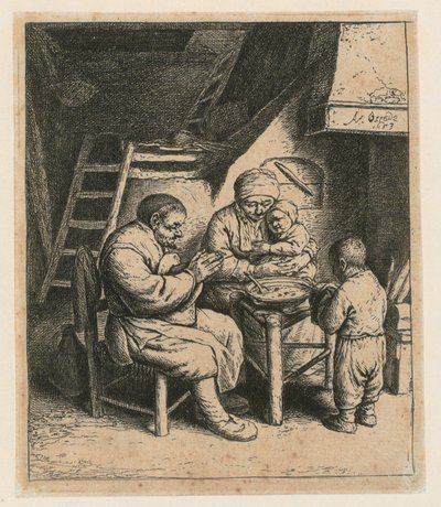 Bordsbön av Adriaen van Ostade