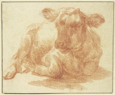 Liegendes Vieh nach rechts av Adriaen van de Velde