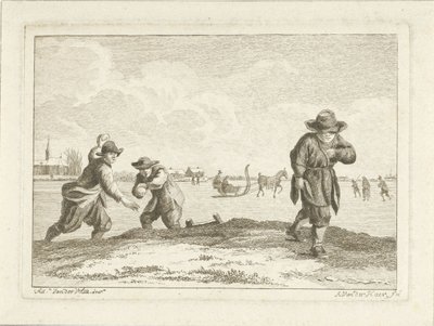 Snöbollskastare, graverade av Anthonij van der Haer, ca 1745-85 (etsning) av Adriaen van de Velde