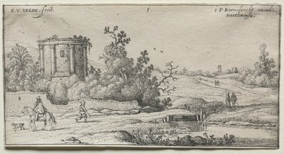 Vägen vid det lilla runda templet. av Adriaen van de Velde
