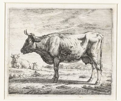 Två kor och ett får Olika djur (serietitel) av Adriaen van de Velde