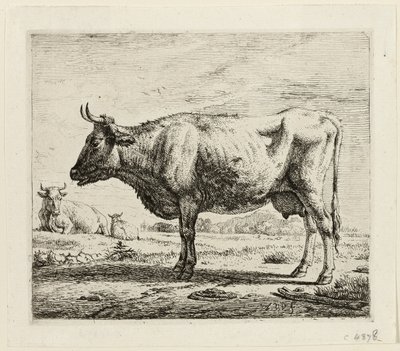 Två kor och ett får av Adriaen van de Velde