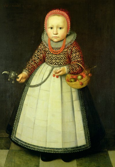 Porträtt av en ung flicka av Adriaen van der Linde