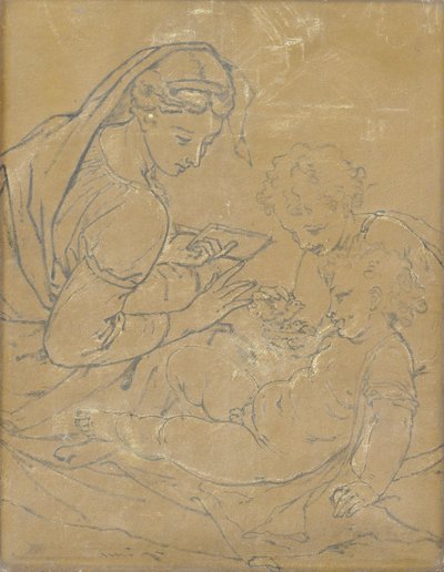 Madonna och barn med St John av Adriaen van der Werff