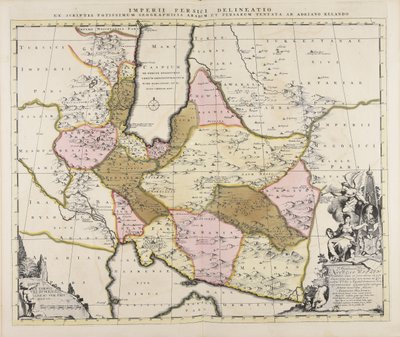 En skiss av det persiska riket från arabernas och persernas geografiska skrifter, försökt av Adrian Relando av Adrian Reeland
