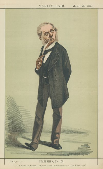 Sir Roundell Palmer (färglitografi) av Adriano Cecioni