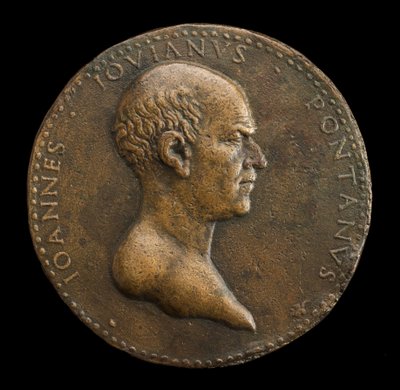 Giovanni Gioviano Pontano, 1426-1503, poet [framsidan], 1488 eller senare. av Adriano Fiorentino