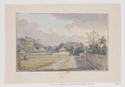 Utsikt över Malangbong, Sumedang Regency, Priangan, västra Java av Adrianus Johannes Bik
