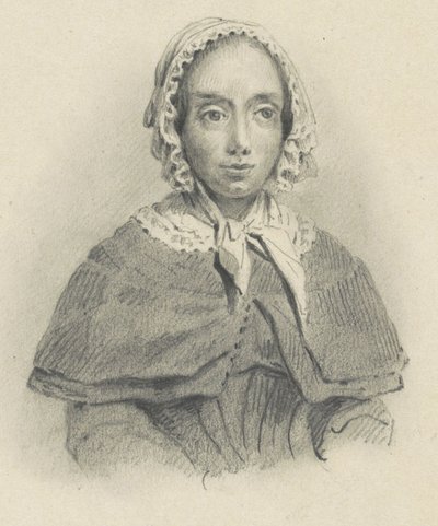 Porträtt av Maria Geertruida de Goeje-Barbiers av Adrianus Johannes Ehnle