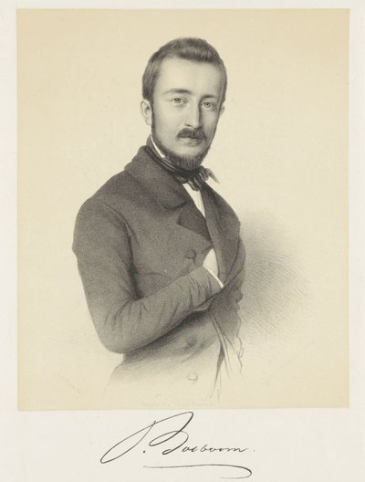 Porträtt av Johannes Bosboom av Adrianus Johannes Ehnle