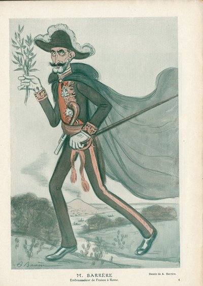 Fantasio - Illustration of A Barrere (1874-1931): Italien, Diplomati, Rom - Barrere Camille, Diplomater av Adrien Barrere