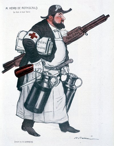 Henri de Rothschild - av Barrère, i "" Fantasio"" från 1907-10-01 av Adrien Barrere