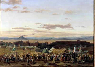 Fångsten av Setif i Algeriet av hertigen av Orleanss trupper Målning av Adrien Dauzats (1804-1868) 1839 Orleans, Museum of Fine Arts av Adrien Dauzats