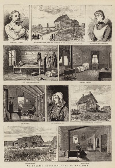 En engelsk nybyggares hem i Manitoba av Adrien Emmanuel Marie