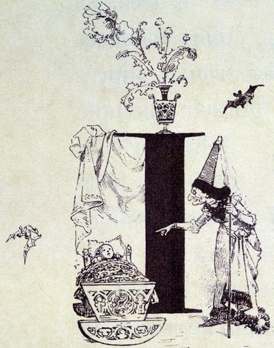 Törnrosa - i "Les Contes de Fées"" av Charles Perrault, illustrationer av Adrien Marie av Adrien Emmanuel Marie